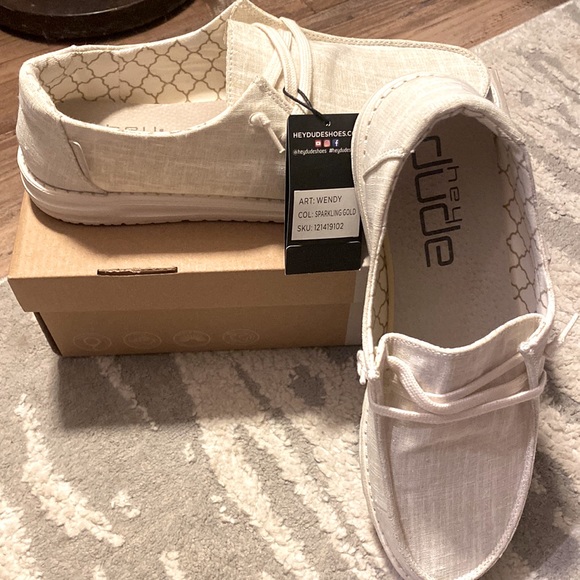 Hey Dude Shoes - Womens Hey Dudes-Sparkling Gold